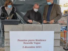 Première pierre du programme immobilier neuf Nouvelle Vague au Havre jeudi 2 décembre